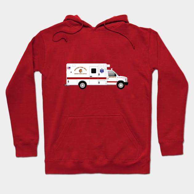 Chicago Fire Dept. Ambulance Hoodie by BassFishin